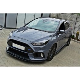 Накладка сплиттер на передний бампер вариант 2 на Ford Focus III RS рестайл